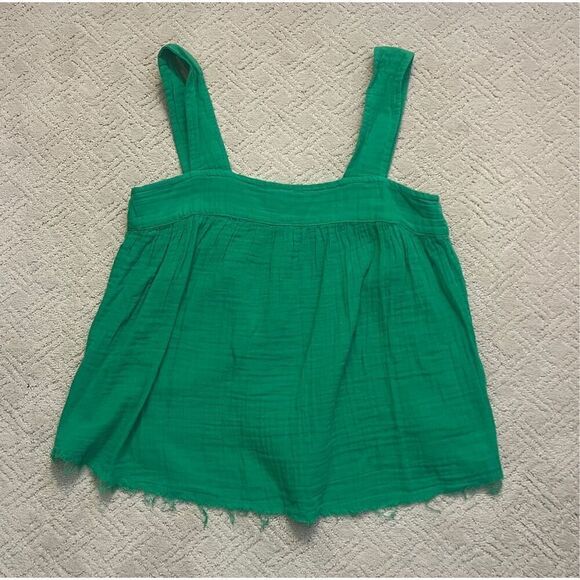 Stark X Gauze Cotton Green Tank - Picture 1 of 6